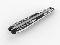 Пороги-подножки Zirkon для MAZDA CX-5 I, II 2011+ г.в. от турецкого производителя Can Auto. Размер подножки: 171 см. Silver. Артикул: MACX.59.1973